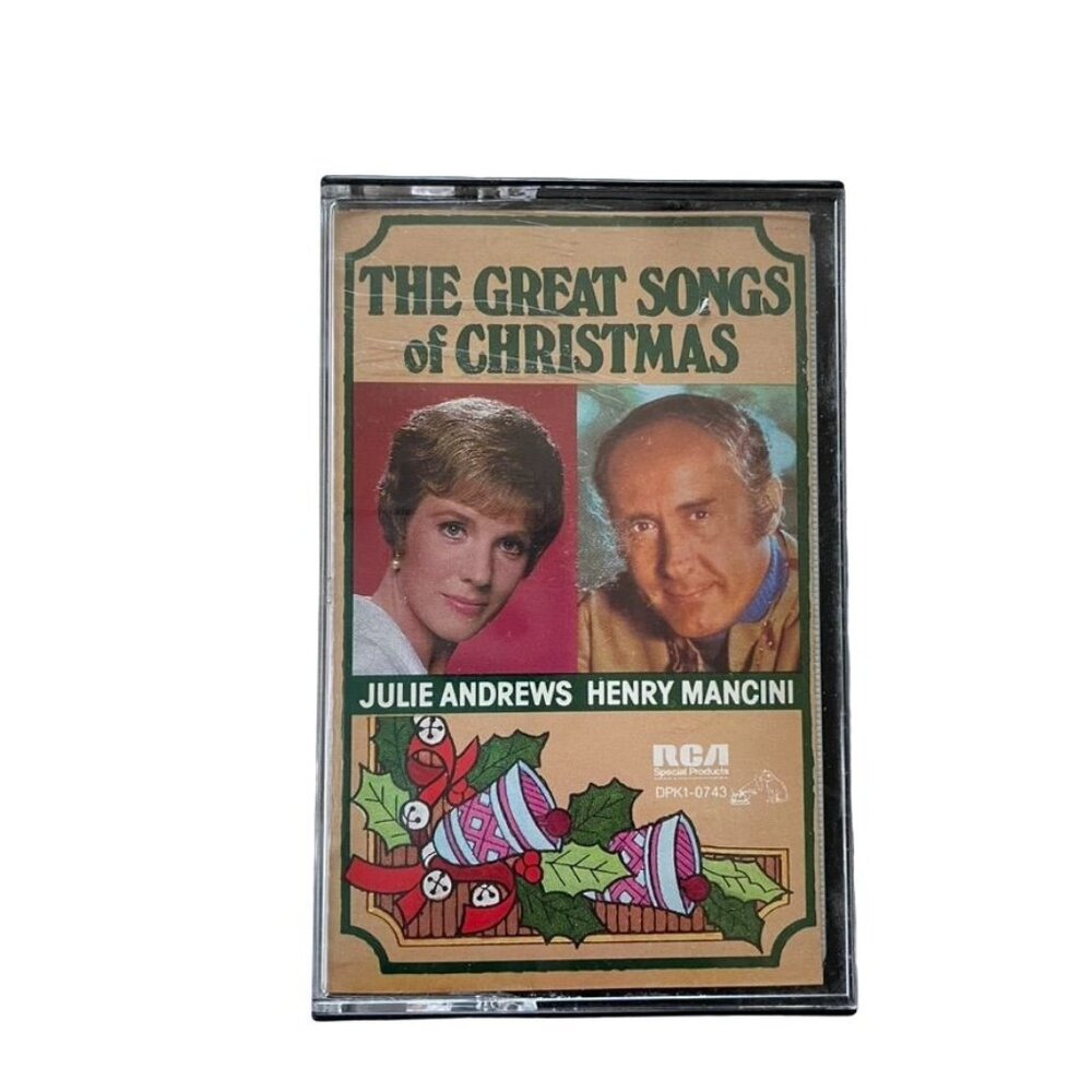 Vintage The Great Songs of Christmas Cassette Julie Andrews Henry Mancini 1986